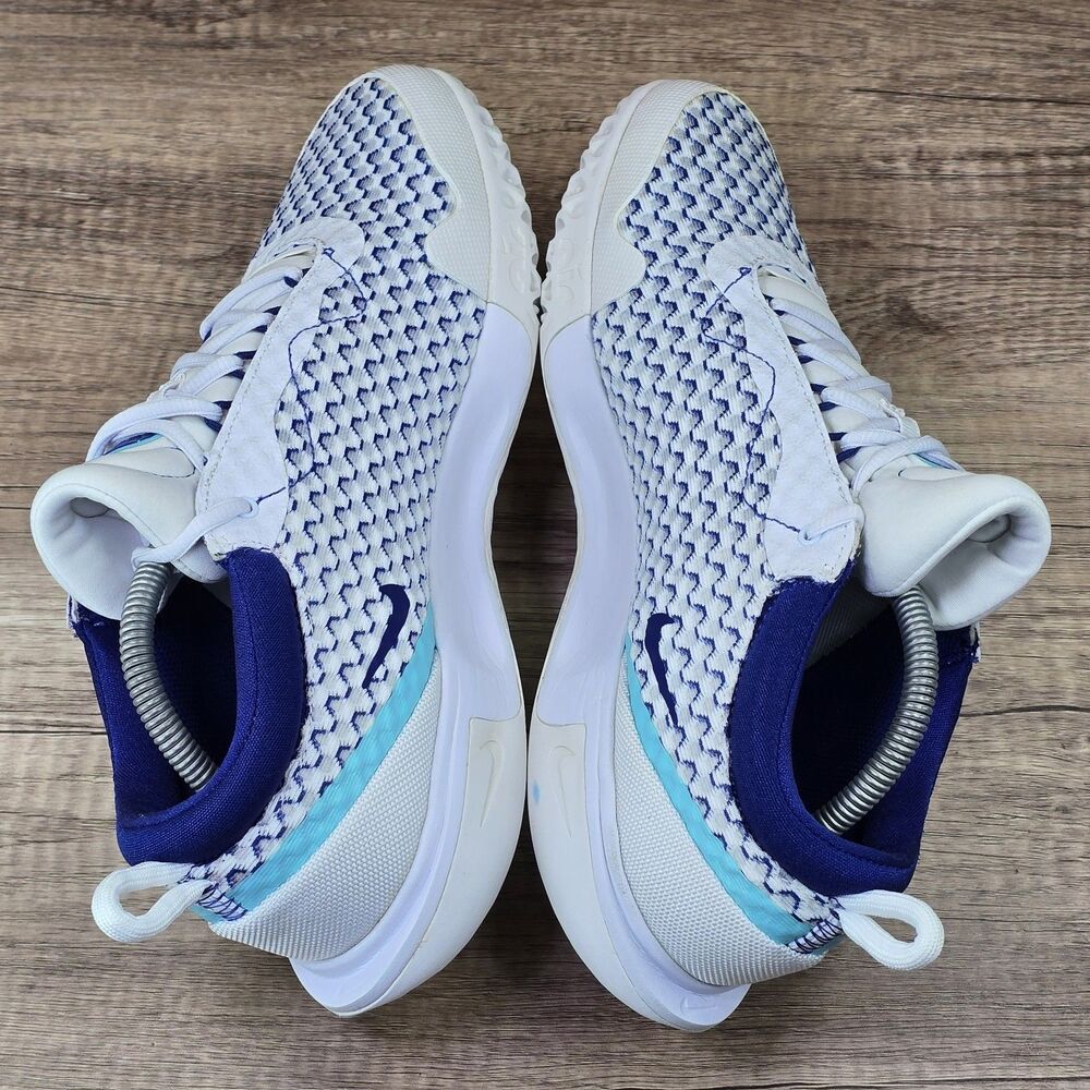 Nike Court Zoom Pro HC Men's Size 9.5 White Blue Tennis Shoes (DH0618-141) - Picture 6 of 9